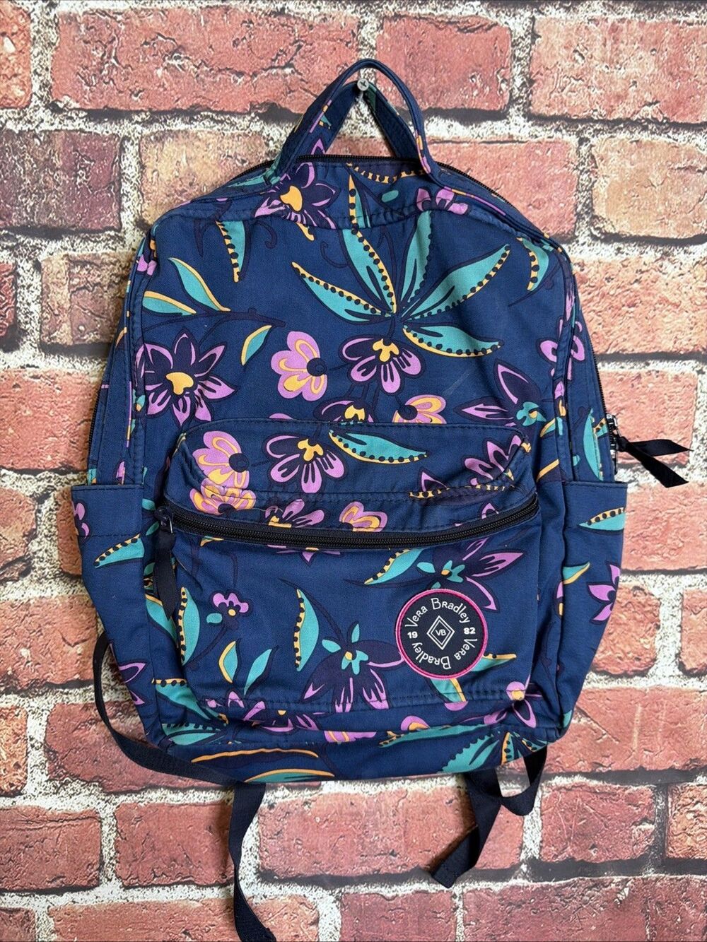 Vera Bradley "The 1982" Backpack Blue Floral